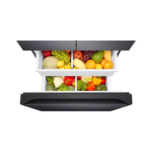 SAMSUNG 550 L Frost Free French Door Bottom Mount Convertible Refrigerator  (Black Matt (Doi), RF57A5032B1/TL) - Image 4