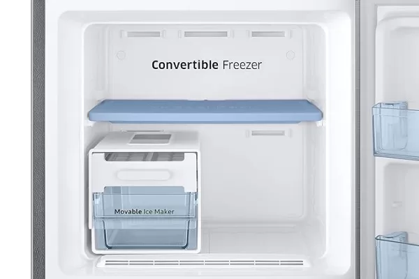 SAMSUNG 236 L Frost Free Double Door 2 Star Refrigerator with Base Drawer  (Elegant Inox, RT28C3832S8/HL) - Image 4